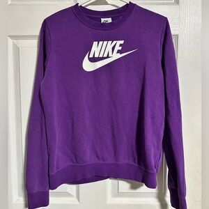 Nike Purple Boxy Long Sleeve Hoodie